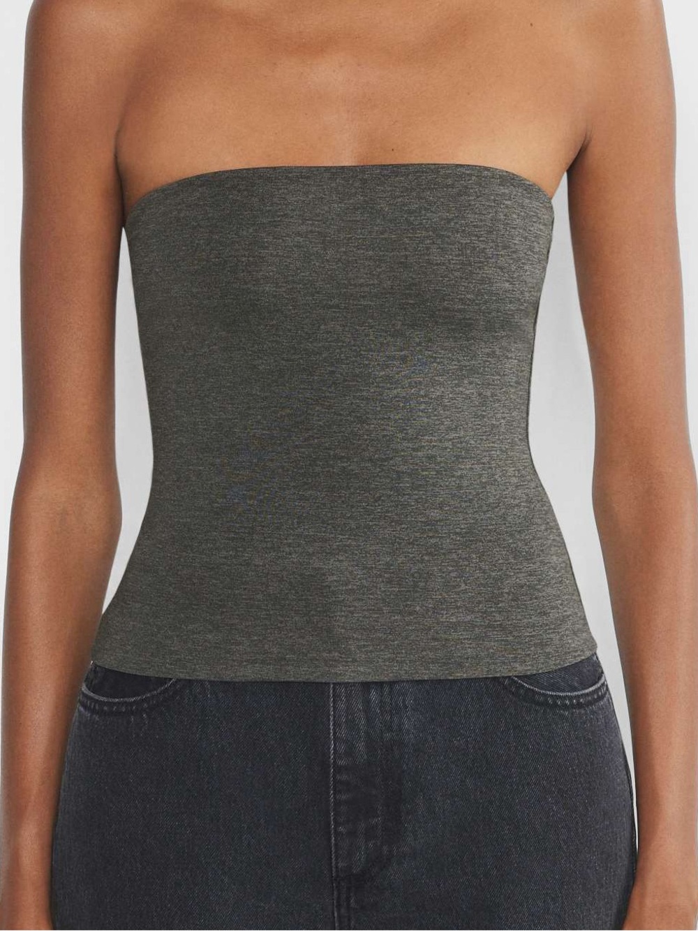 Aritzia Strapless Tube Camisole - Gray